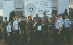 Thames River Composite Squadron in front of our building