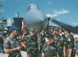 Several cadets and senior members attended the Quancet Point Air Show in R.I.